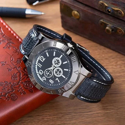 Souq Al Arabia™ Men's Military USB Lighter Watch | سوق العربية™ ساعة رجالية عسكرية بولاعة USB