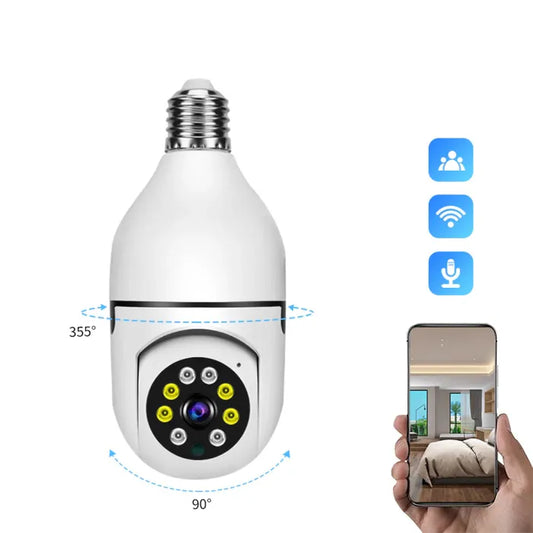 Souq Al Arabia™ Night Vision Wireless Bulb Camera | سوق العربية™ كاميرا لمبة لاسلكية بالرؤية الليلية