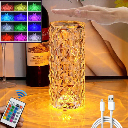 Souq Al Arabia™ LED Crystal Table Lamp | مصباح طاولة كريستال LED سوق العربية™