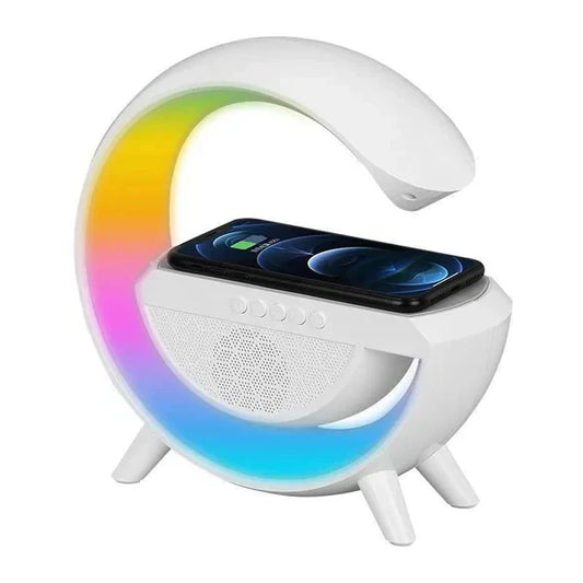 Souq Al Arabia™ LED Wireless Charger Speaker | سوق العربية™ سماعة شحن لاسلكية بتقنية LED